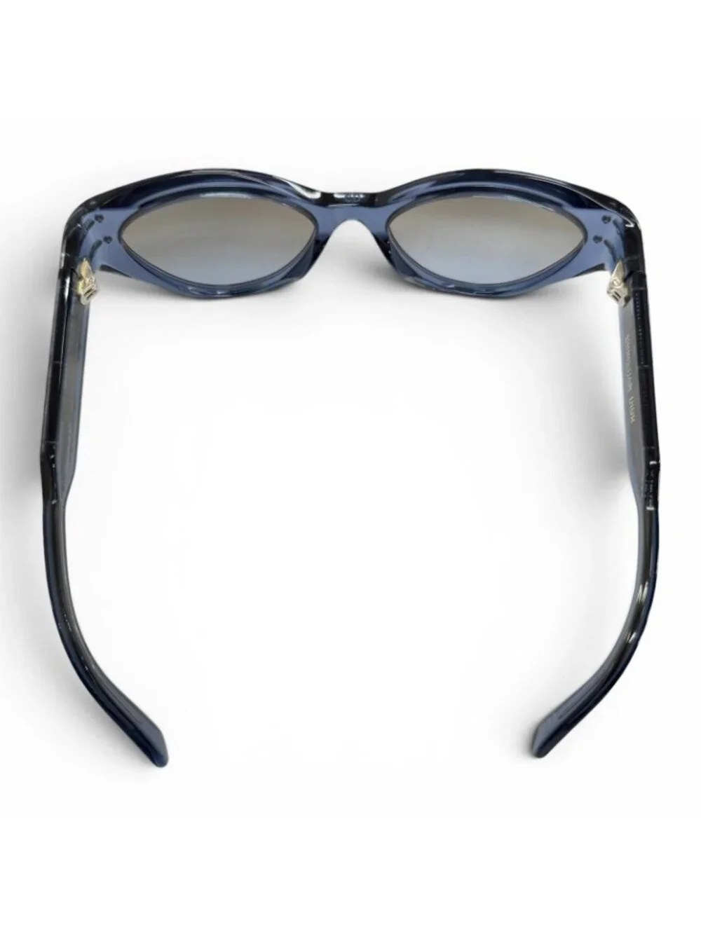 Dior Signature Logo Butterfly Sunglasses Clear Blue Eyewear